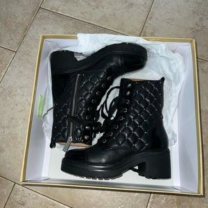 Michael Kors Tilda Quilted Leather Combat Boot